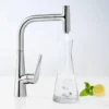 Hansgrohe Talis Select M51 Single Lever Kitchen Mixer 300 With Pull Out Spray - Chrome -Espaces Bain Shop 72821000 d2 1