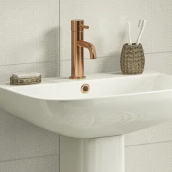 Arezzo Round Brushed Bronze Basin Mono Mixer Tap 7 Arezzo Round Brushed Bronze Basin Mono Mixer Tap -Espaces Bain Shop abrzrbst d1