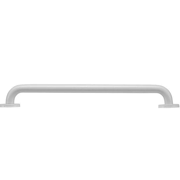 Croydex 600mm Stainless Steel White Straight Grab Bar 7 Croydex 600mm Stainless Steel White Straight Grab Bar - Image 5