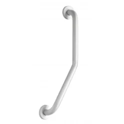 Croydex Stainless Steel White Angled Grab Bar