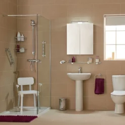 Croydex Grab N Grip 680mm Support Rail Grab Bar - Chrome