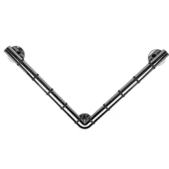 Croydex Grab N Grip L-Shaped 480mm Rail Grab Bar - Chrome -Espaces Bain Shop ap531041ai1