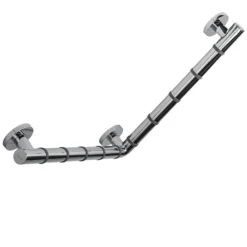 Croydex Grab N Grip L-Shaped 480mm Rail Grab Bar - Chrome -Espaces Bain Shop ap531041ai3