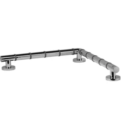 Croydex Grab N Grip L-Shaped 480mm Rail Grab Bar - Chrome -Espaces Bain Shop ap531041ai4