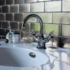 Arcade Highneck Monobloc Basin Mixer Tap - Nickel - Various Tap Head Options -Espaces Bain Shop arc14 d4