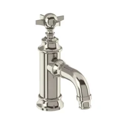 Arcade Mini Monobloc Basin Mixer - Nickel - Various Tap Head Options