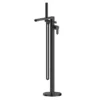 Toreno Round Black Freestanding Bath Shower Mixer -Espaces Bain Shop arv421 l