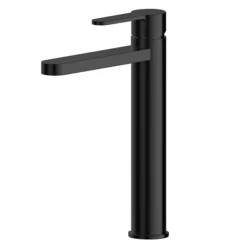 Toreno Round Black High Rise Mono Basin Mixer -Espaces Bain Shop arv470 l