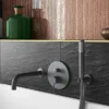 Arezzo Matt Black Wall Mounted Bath Spout