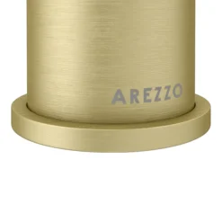 Arezzo Fluted Round Brushed Brass High Rise Mono Basin Mixer Tap -Espaces Bain Shop az2ltbbf d1