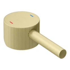 Arezzo Fluted Round Brushed Brass Basin Mono Mixer