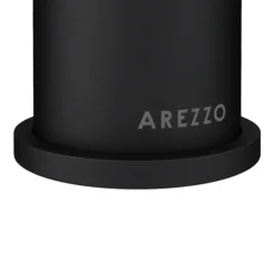 Arezzo Fluted Round Matt Black Basin Mono Mixer