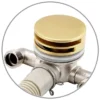 Arezzo Brushed Brass Deck Bath Side Valves With Freeflow Bath Filler -Espaces Bain Shop azbbsvpack d2