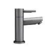 Arezzo Round Gunmetal Grey Bath Filler Tap -Espaces Bain Shop azgmbf d2