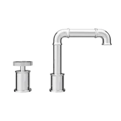 Arezzo Chrome 2TH Industrial Style Deck Mounted Basin Mixer