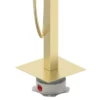 Arezzo Square Thermostatic Floor Mounted Freestanding Bath Shower Mixer Brushed Brass -Espaces Bain Shop azsqtfstbb1 d2