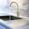 JTP Newbury Brushed Brass Dual Lever Kitchen Sink Mixer -Espaces Bain Shop bbrn182 d2