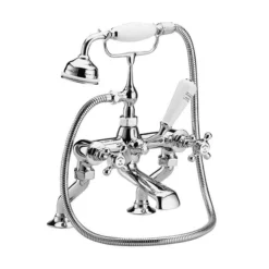 Hudson Reed Topaz Freestanding Bath Shower Mixer - Chrome -Espaces Bain Shop bc304da311 d1