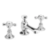 Hudson Reed Topaz 3 Tap Hole Basin Mixer W/ Pop-Up Waste - Chrome -Espaces Bain Shop bc307hx ln