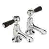 Hudson Reed Topaz Black Lever Basin Taps 1 Hudson Reed Topaz Black Lever Basin Taps -Espaces Bain Shop bc401dl l1