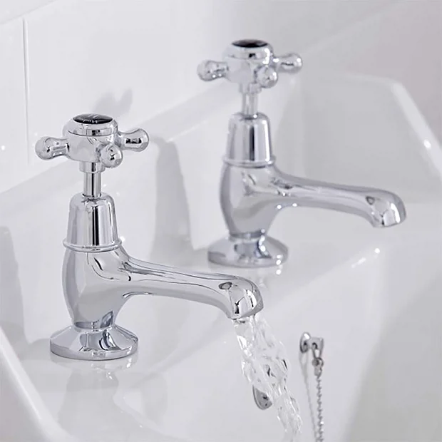 Hudson Reed Topaz Black Basin Taps - Chrome 3 Hudson Reed Topaz Black Basin Taps - Chrome