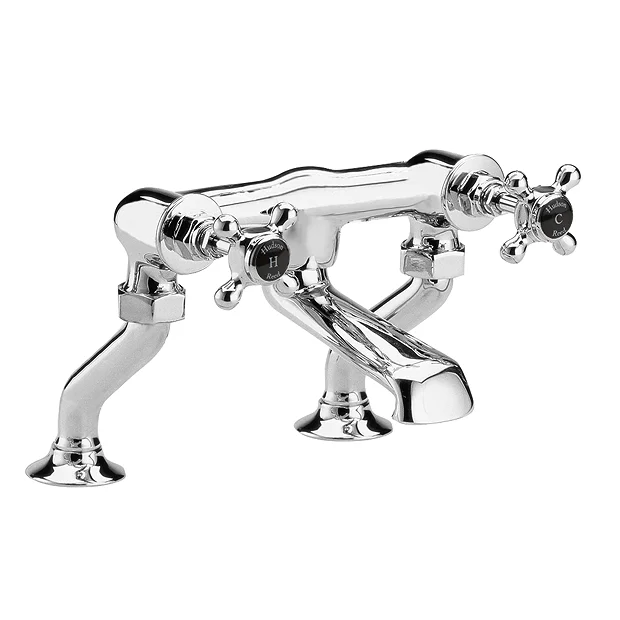 Hudson Reed Topaz Black Deck Mounted Bath Filler 4 Hudson Reed Topaz Black Deck Mounted Bath Filler - Image 2