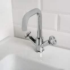 BagnoDesign Revolution Chrome Mono Basin Mixer With Pop-up Waste