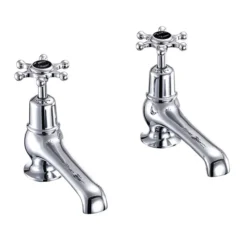 Burlington Birkenhead Black Basin Taps 5"