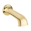 Crosswater Belgravia Unlacquered Brass Wall Mounted Bath Spout -Espaces Bain Shop bl0370wq l