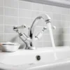 Crosswater Belgravia Lever Monobloc Basin Mixer Tap With Pop-up Waste -Espaces Bain Shop bl110dpc lv d1