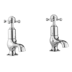 Crosswater - Belgravia Crosshead Cloakroom Basin Taps -Espaces Bain Shop bl150dnc l