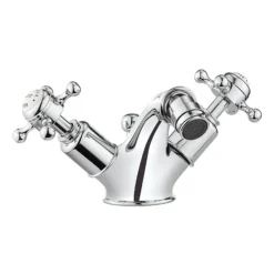 Crosswater - Belgravia Crosshead Monobloc Bidet Mixer With Pop-up Waste -Espaces Bain Shop bl210dpc l