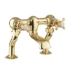 Crosswater Belgravia Unlacquered Brass Crosshead Bath Filler 2 Crosswater Belgravia Unlacquered Brass Crosshead Bath Filler -Espaces Bain Shop bl322dq l