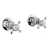 Crosswater - Belgravia Crosshead Wall Stop Taps -Espaces Bain Shop bl350wc l