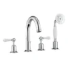 Crosswater - Belgravia Lever 4 Tap Hole Bath Shower Mixer With Kit -Espaces Bain Shop bl440dc lv l