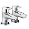 Bristan Capri Contemporary Bath Pillar Taps - Chrome 2 Bristan Capri Contemporary Bath Pillar Taps - Chrome -Espaces Bain Shop bristan capri bath taps l