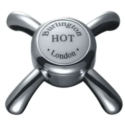 Burlington Anglesey Regent - Chrome Deck Mounted Bath/Shower Mixer -Espaces Bain Shop burangleseytaphead7