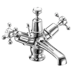 Burlington Claremont - Chrome Basin Mixer Tap With Pop Up Waste -Espaces Bain Shop burlingtonclaremontchromebasinmixerwithpopupwastel