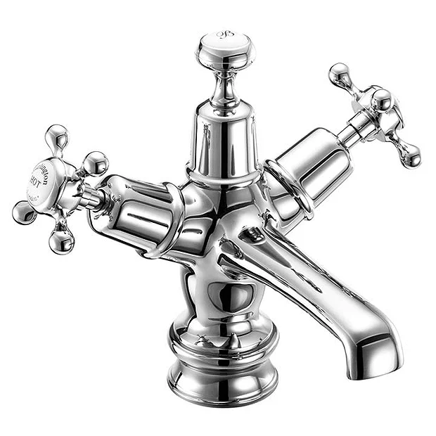 Burlington Claremont Regent Basin Mixer Tap With Click Clack Waste 4 Burlington Claremont Regent Basin Mixer Tap With Click Clack Waste - Image 2