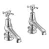 Burlington Claremont Regent - Chrome 5" Basin Taps -Espaces Bain Shop burlingtonclaremontregentchrome5basintapsclr2l