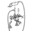 Burlington Claremont Regent - Chrome Deck Mounted Bath/Shower Mixer -Espaces Bain Shop burlingtonclaremontregentchromedeckmountedbathshowermixerclr15d1