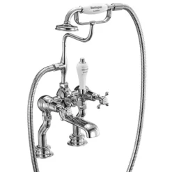 Burlington Claremont Regent - Chrome Deck Mounted Bath/Shower Mixer -Espaces Bain Shop burlingtonclaremontregentchromedeckmountedbathshowermixerclr15l