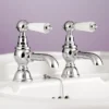 Silverdale Berkeley Basin Pillar Taps Chrome -Espaces Bain Shop bytbspilchraa