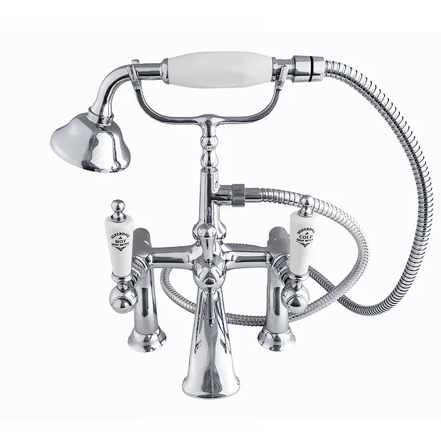 Silverdale Berkeley Bath Shower Mixer Taps Chrome 4 Silverdale Berkeley Bath Shower Mixer Taps Chrome - Image 2