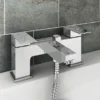 Cast Bath Shower Mixer With 200mm Square Shower Head, Extension Arm + Hose Kit -Espaces Bain Shop cas002kit d3