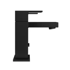 Arezzo Square Matt Black Bath Filler Tap -Espaces Bain Shop cas10blk n d1