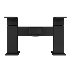Arezzo Square Matt Black Bath Filler Tap -Espaces Bain Shop cas10blk n d2