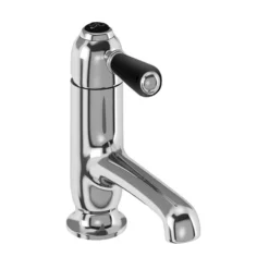 Burlington Chelsea Black Straight Basin Mixer