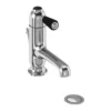 Burlington Chelsea Black Straight Basin Mixer With Pop-up Waste -Espaces Bain Shop ch20bla l