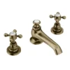 Chatsworth 1928 Antique Brass 3TH Crosshead Basin Mixer Tap + Waste 2 Chatsworth 1928 Antique Brass 3TH Crosshead Basin Mixer Tap + Waste -Espaces Bain Shop ch3basbrad4